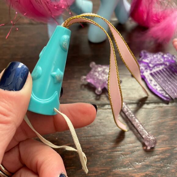 My Little Pony Princess Royal Blue w/ Bushwoolie Hat Comb Wand Vintage 1987 MLP - Picture 15 of 16